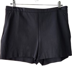 ABS PLATINUM Black Side Zip Closure Dressy Trouser Shorts